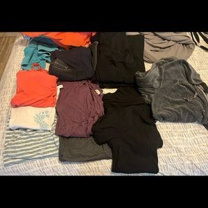 Lot of maternity clothes.Tanks, t shirts, long sleeve, jeans, dress pants.